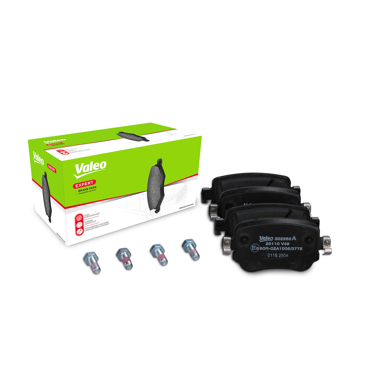VALEO Bremseklodser 302265a bagaksel for VW