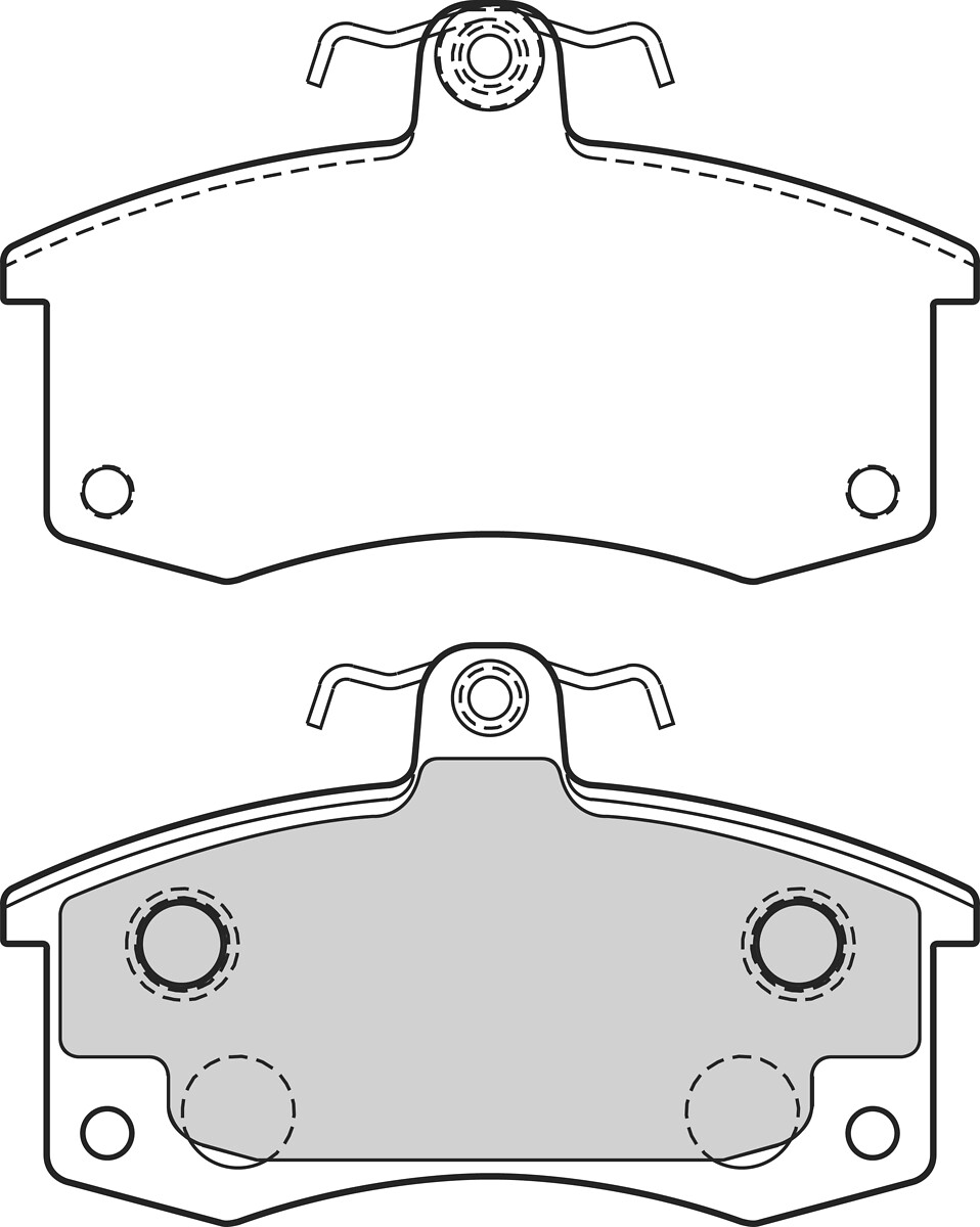VALEO Bremseklodser 302640 foraksel for LADA