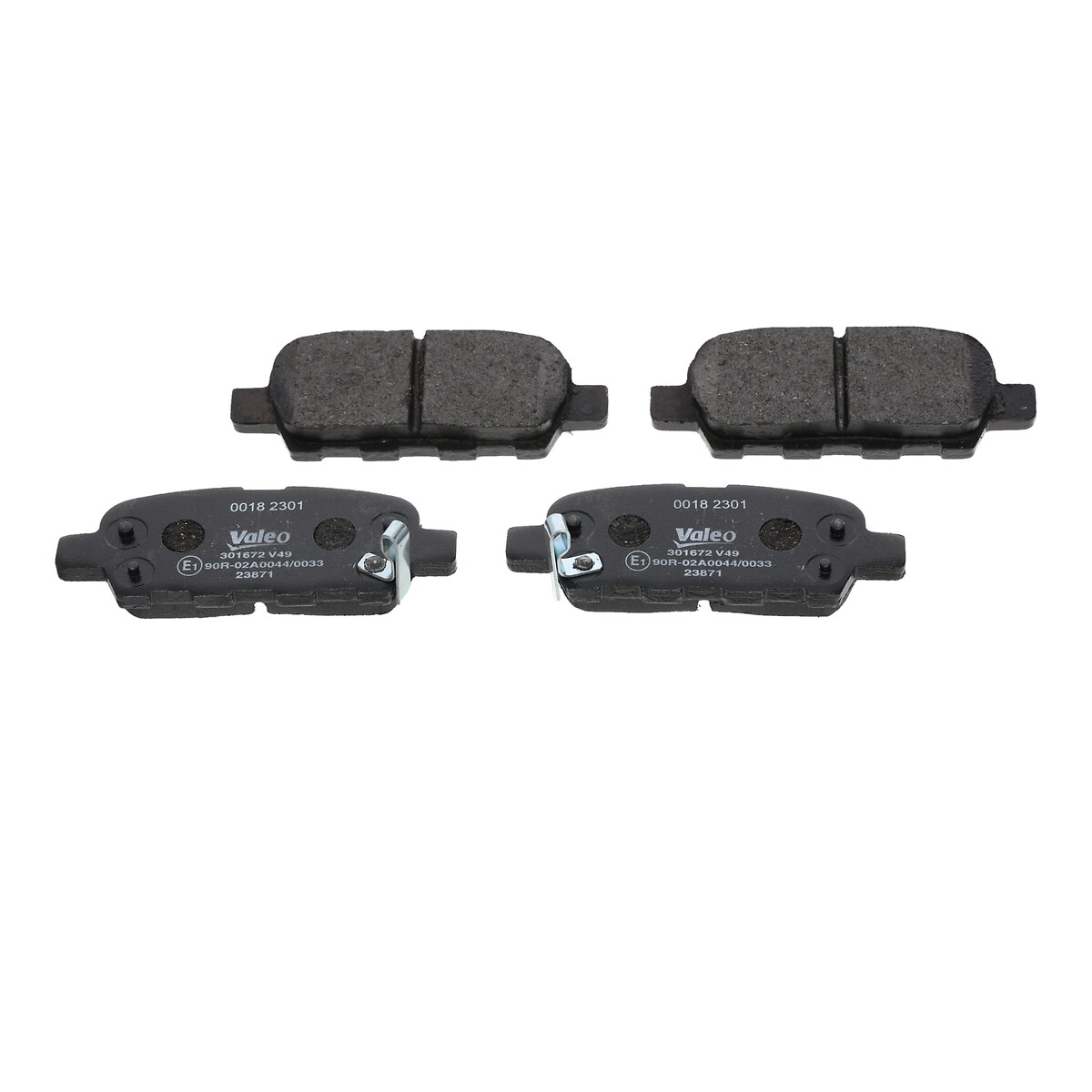 VALEO Bremseklodser 301672 bagaksel for INFINITI NISSAN NISSAN (DFAC) SUZUKI