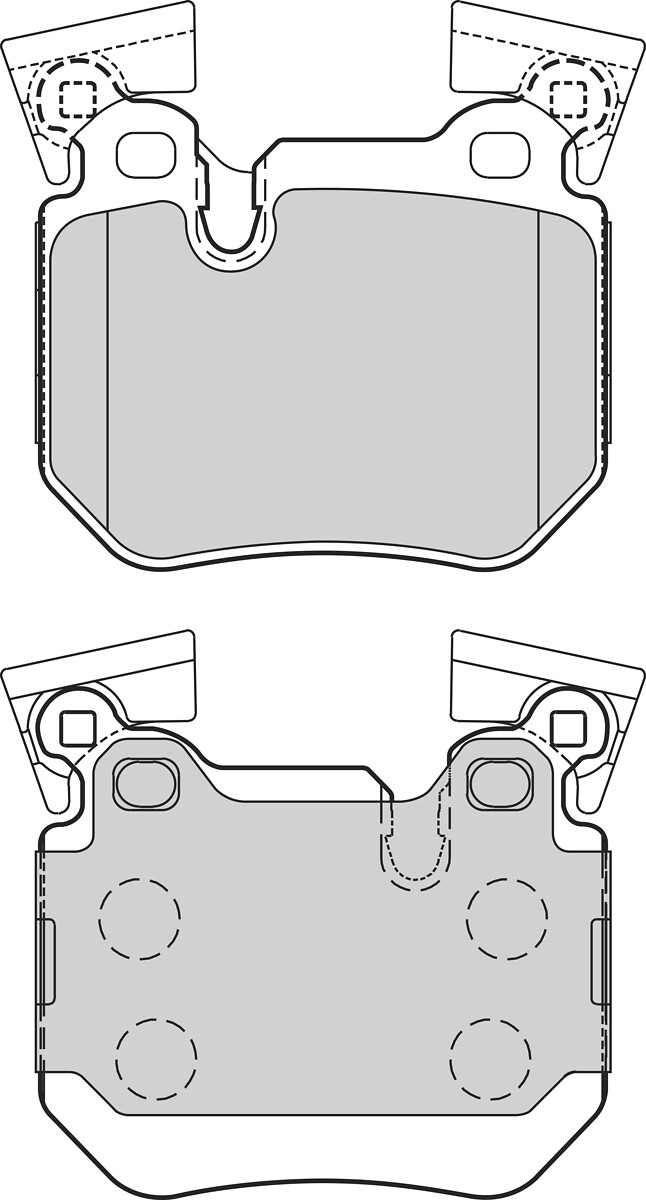 VALEO Bremseklodser 302712 bagaksel for BMW