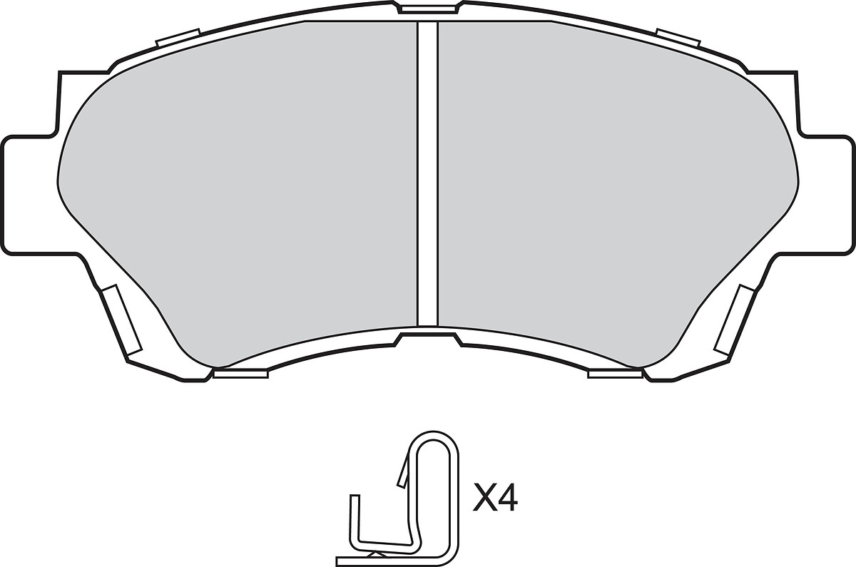 VALEO Bremseklodser 302813 for TOYOTA LEXUS