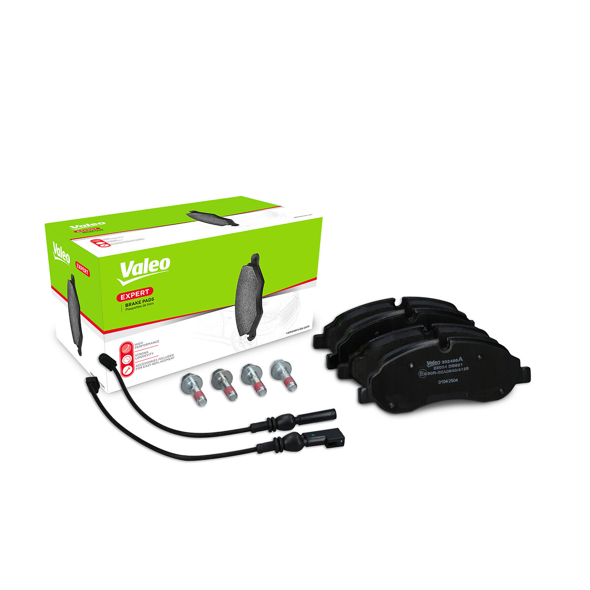 VALEO Bremseklodser 302466a foraksel for FORD
