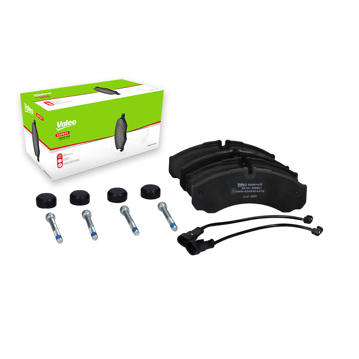 VALEO Bremseklodser 302874a bagaksel for IVECO