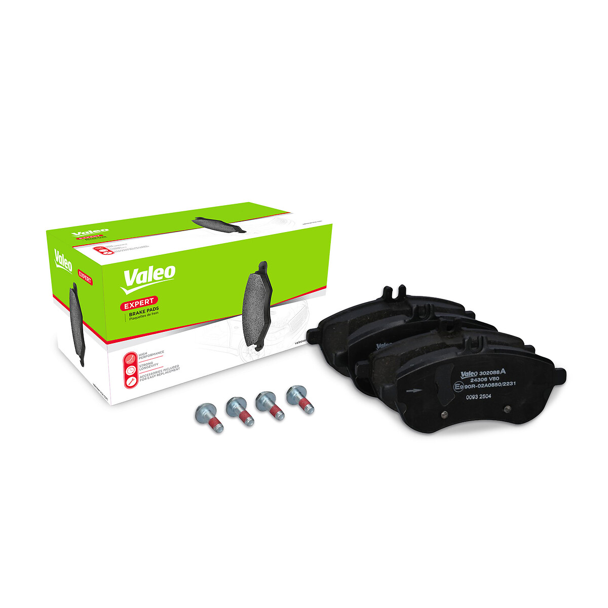 VALEO Bremseklodser 302088a foraksel for MERCEDES-BENZ
