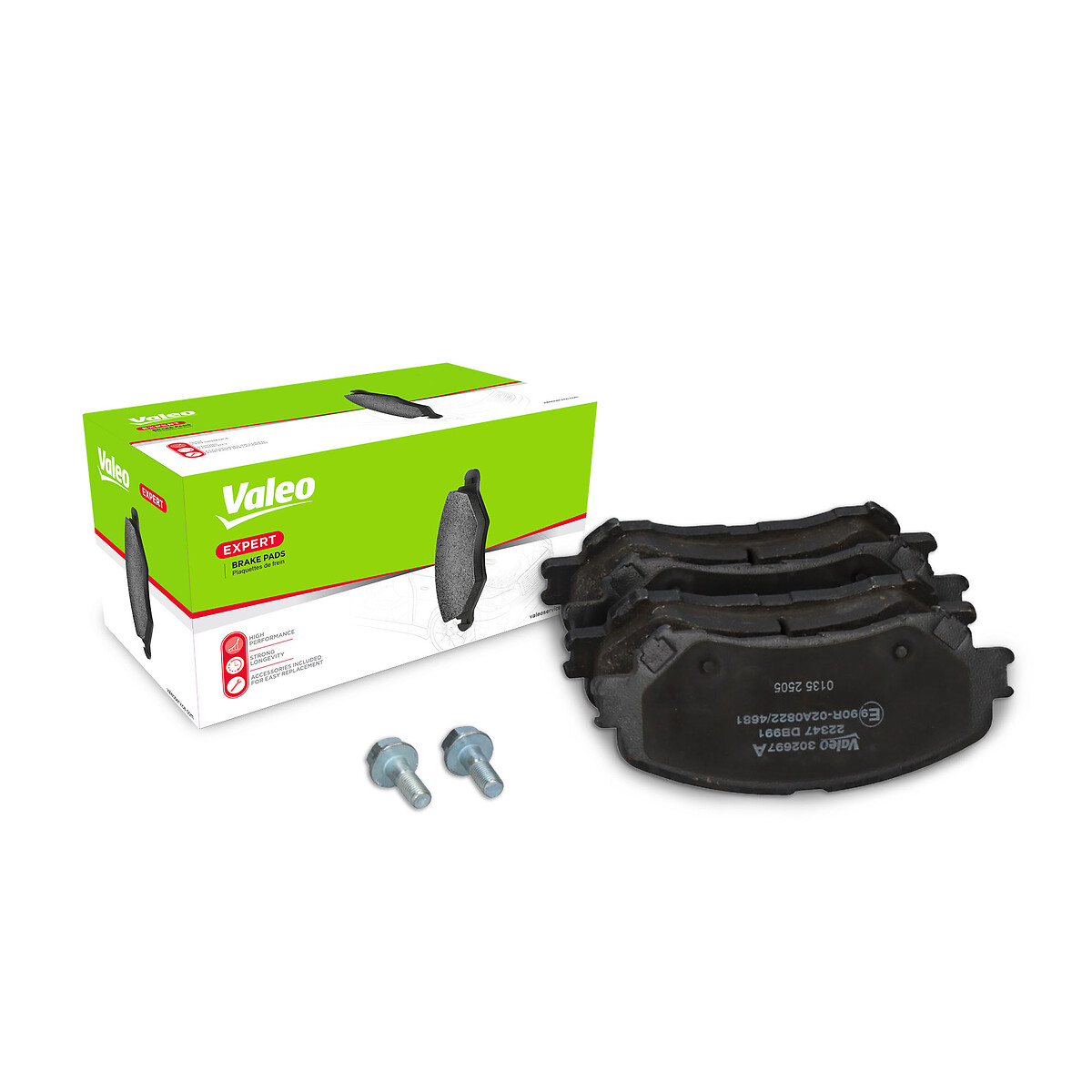 VALEO Bremseklodser 302697a foraksel for RENAULT