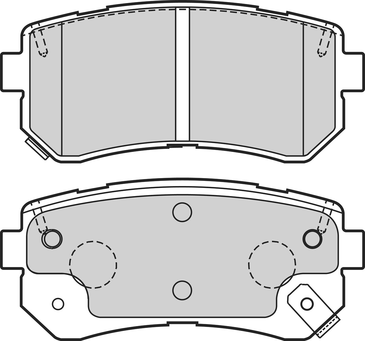 VALEO Bremseklodser 302665 bagaksel for KIA