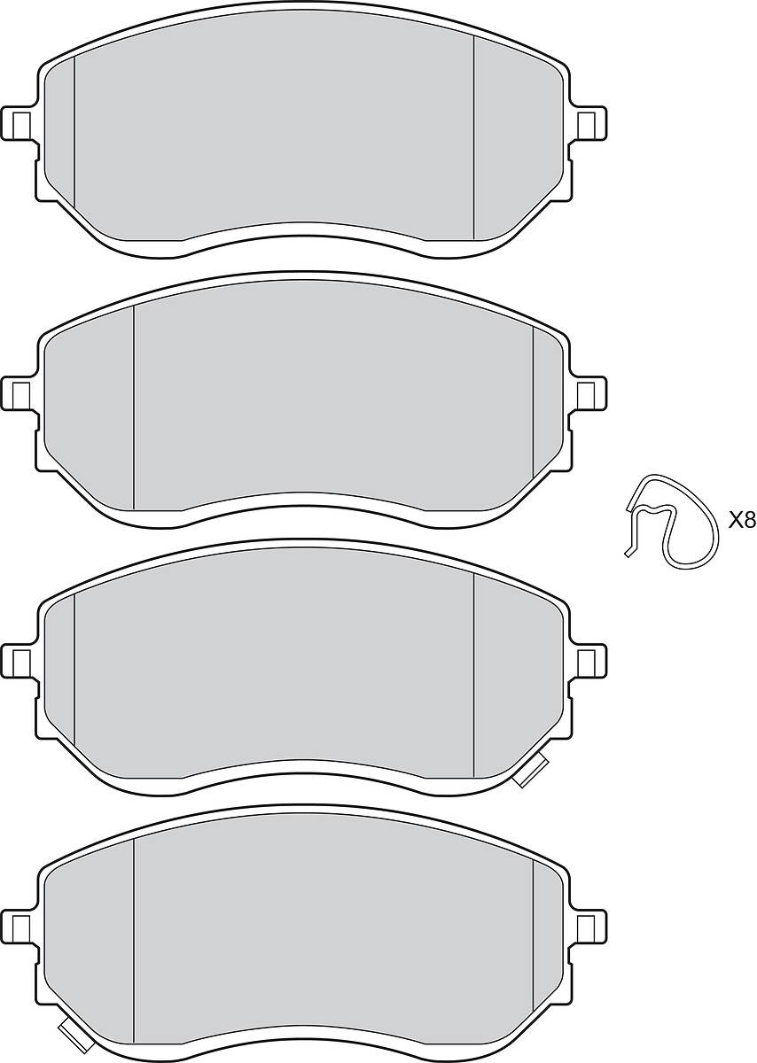 VALEO Bremseklodser 302848 foraksel for MERCEDES-BENZ NISSAN