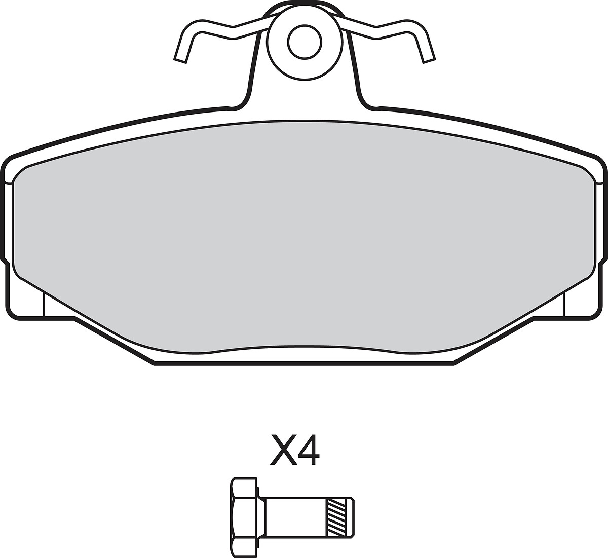 VALEO Bremseklodser 302860 bagaksel for VOLVO