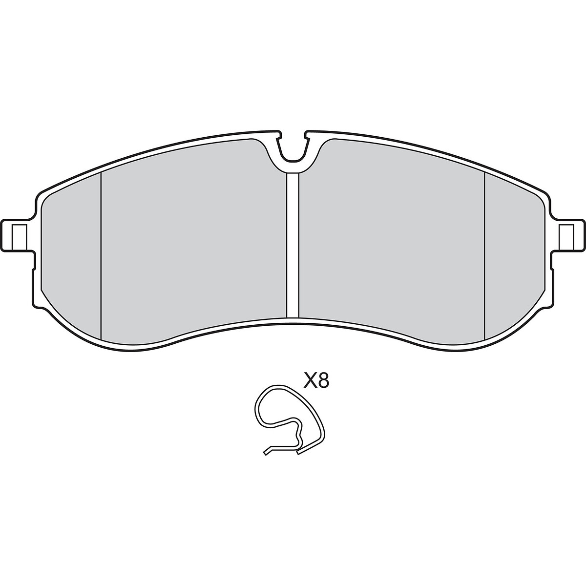 VALEO Bremseklodser 302923 bagaksel for VW MAN