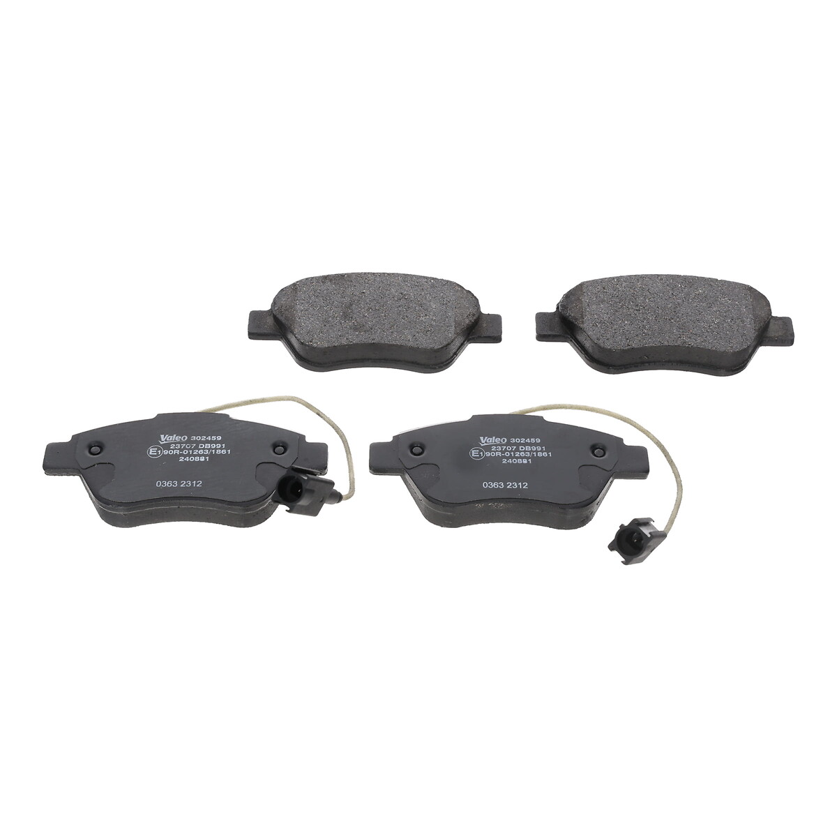 VALEO Bremseklodser 302459 foraksel for FIAT ABARTH PEUGEOT