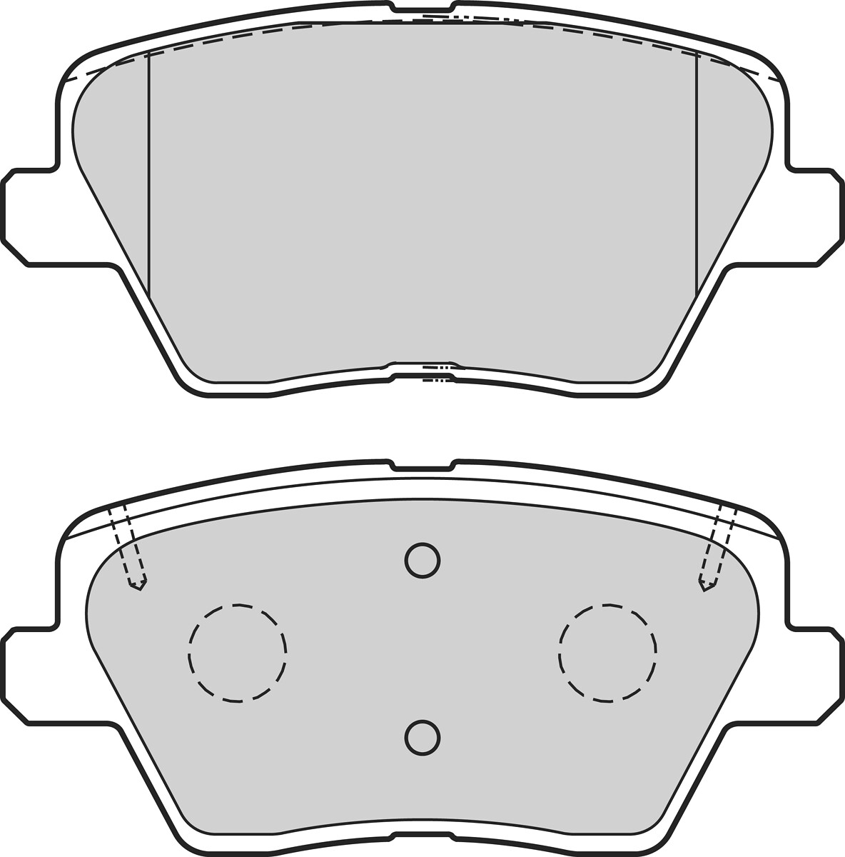 VALEO Bremseklodser 302740 bagaksel for KIA