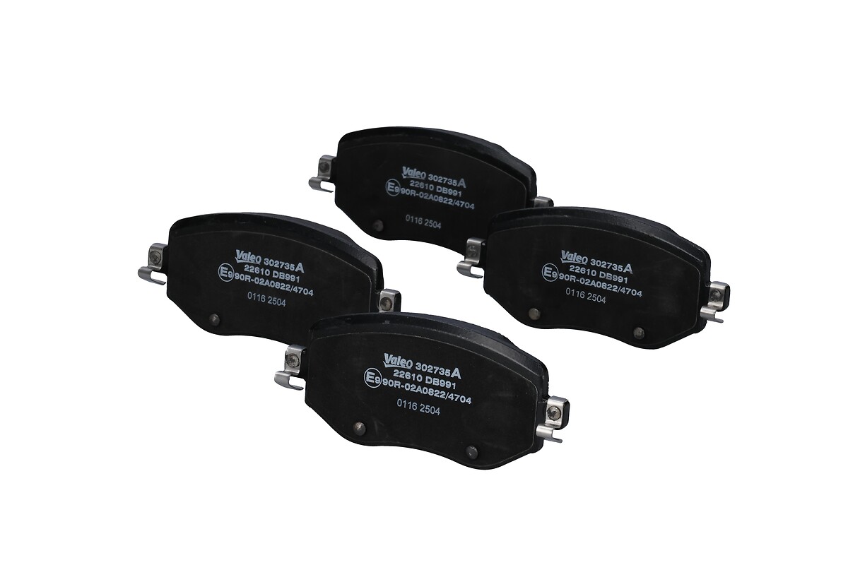VALEO Bremseklodser 302735a foraksel for RENAULT