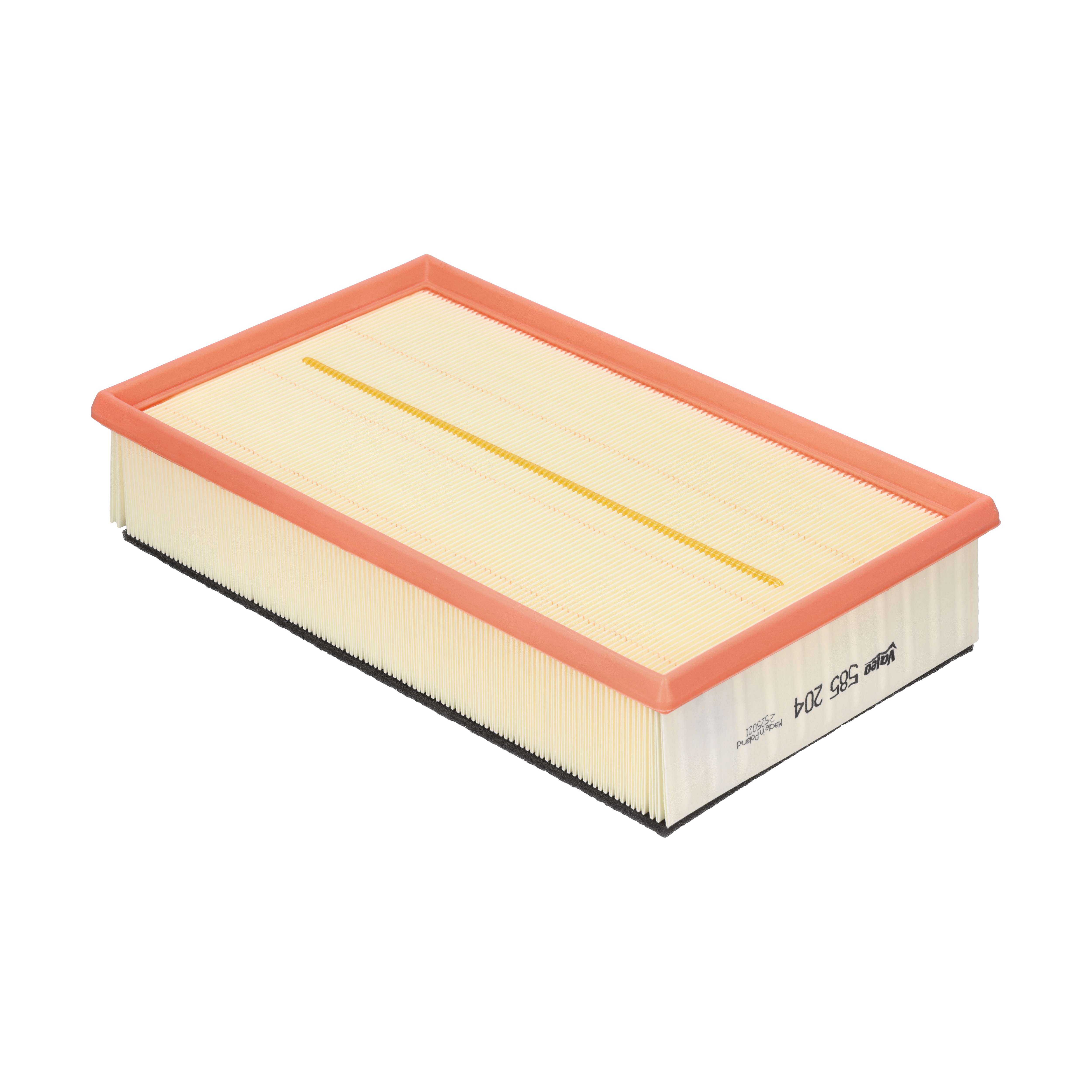VALEO Luftfilter 585204 Filterindsats length_mm_203|Længde [mm]|316 width_mm_206|Bredde [mm]|190 height_mm_209|Højde [mm]|56 supplementary_articleinfo