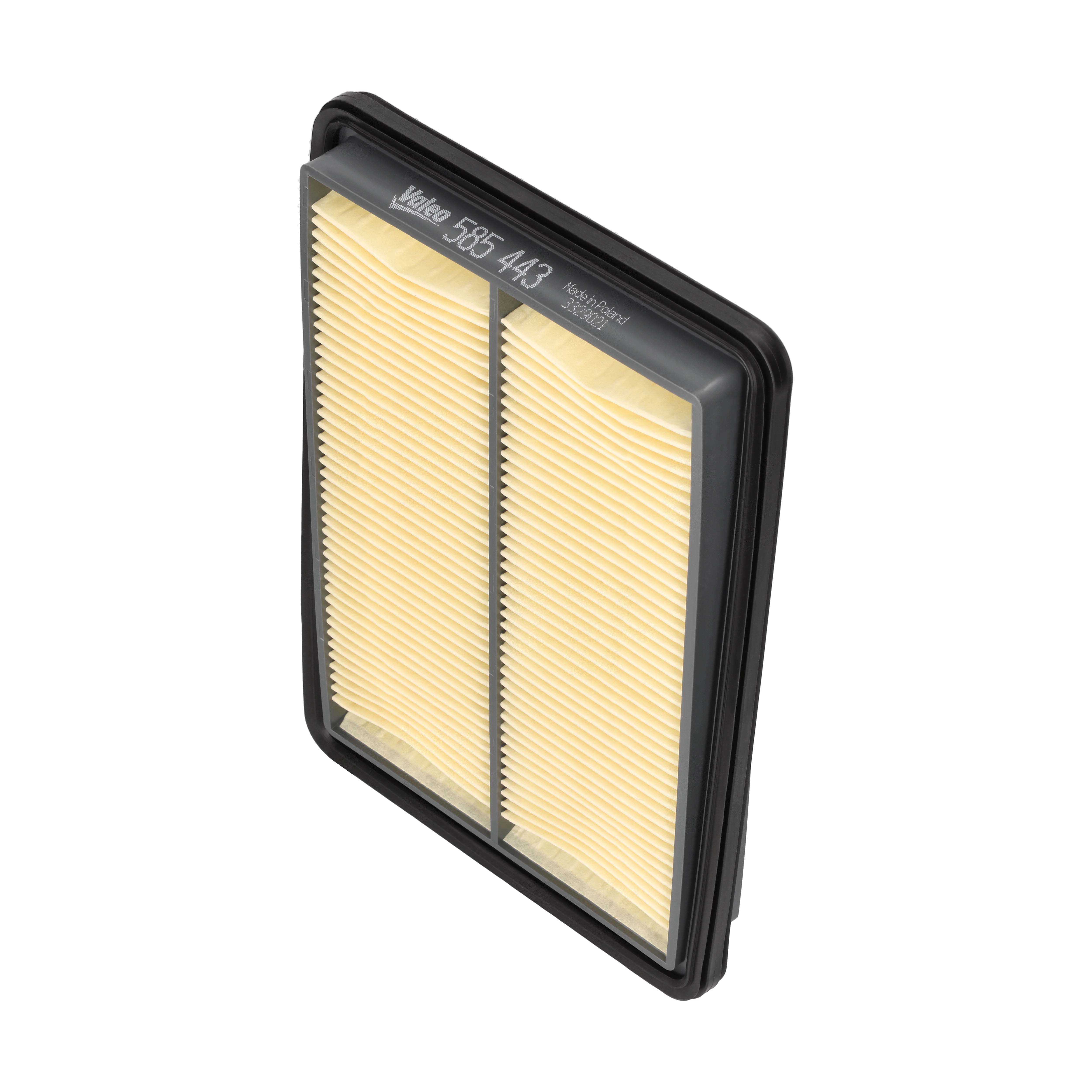 VALEO Luftfilter 585443 Filterindsats length_mm_203|Længde [mm]|253 width_mm_206|Bredde [mm]|173 height_mm_209|Højde [mm]|30 weight_kg_212|Vægt [kg]|0