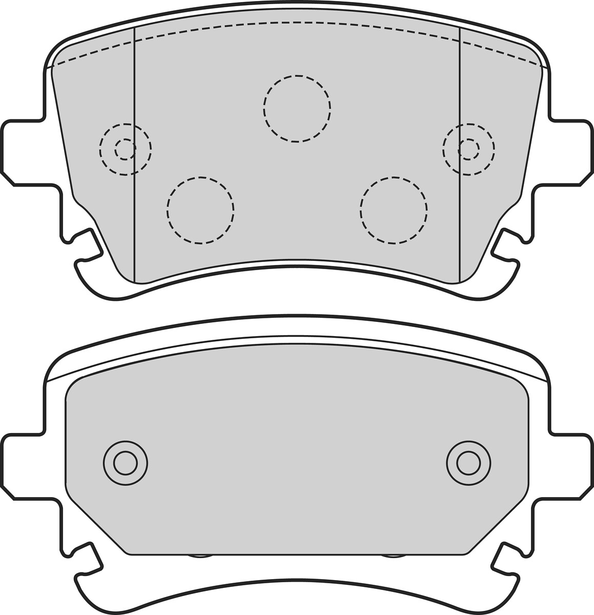 VALEO Bremseklodser 302673 bagaksel for VW
