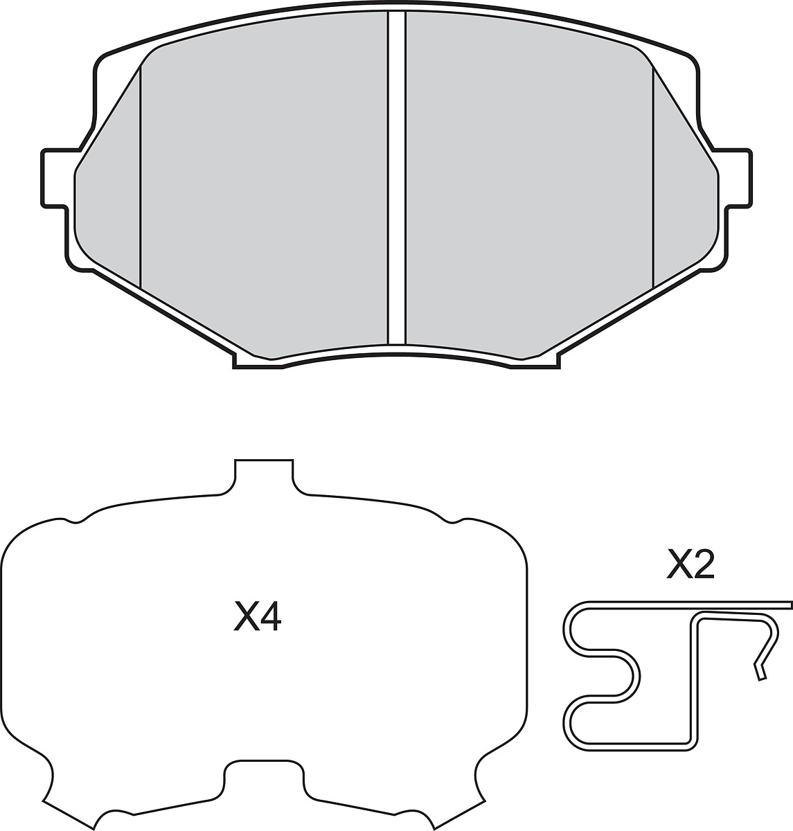 VALEO Bremseklodser 302842 foraksel for MAZDA