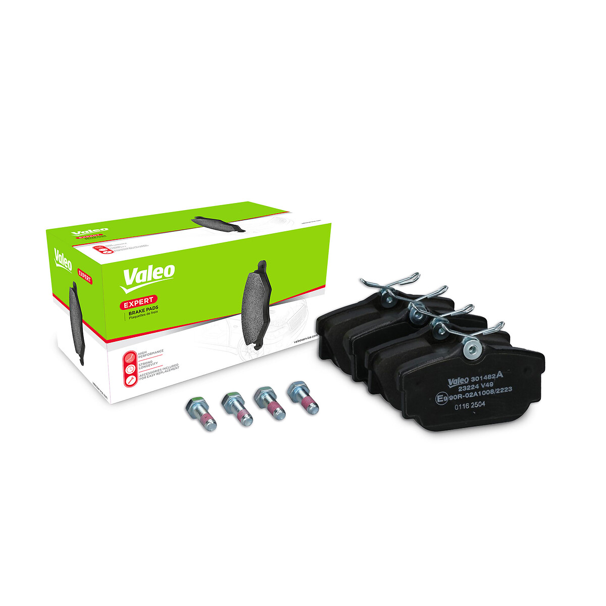 VALEO Bremseklodser 301482A bagaksel for VW