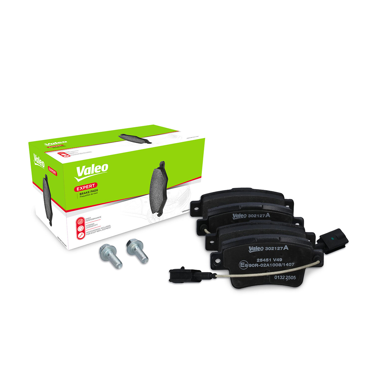 VALEO Bremseklodser 302127a bagaksel for ABARTH