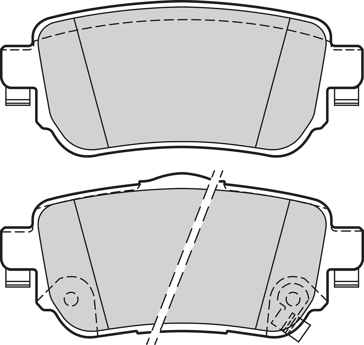 VALEO Bremseklodser 302165 bagaksel for NISSAN NISSAN (DFAC) RENAULT RENAULT (DFAC)