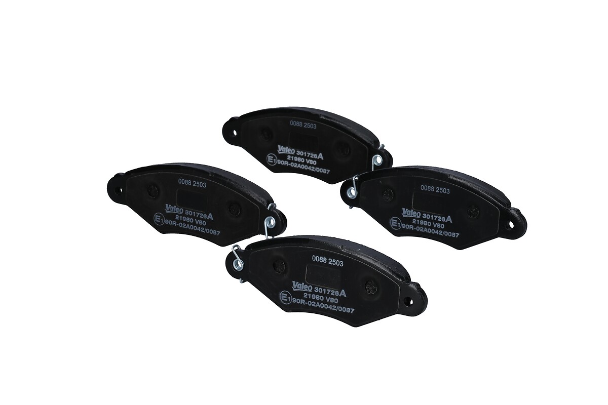VALEO Bremseklodser 301726a foraksel for CITROËN PEUGEOT NISSAN RENAULT