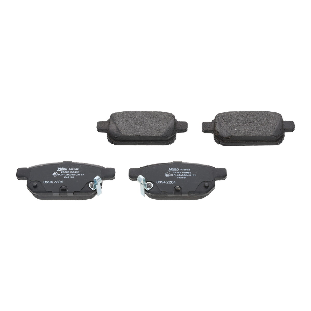 VALEO Bremseklodser 302582 bagaksel for SUZUKI MARUTI