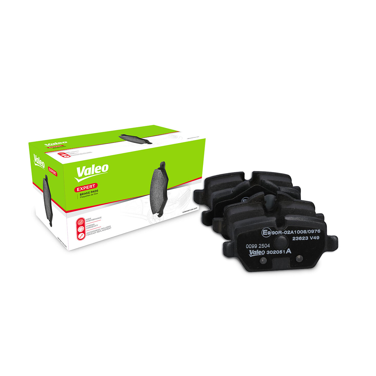 VALEO Bremseklodser 302051a bagaksel for BMW (BRILLIANCE) BMW