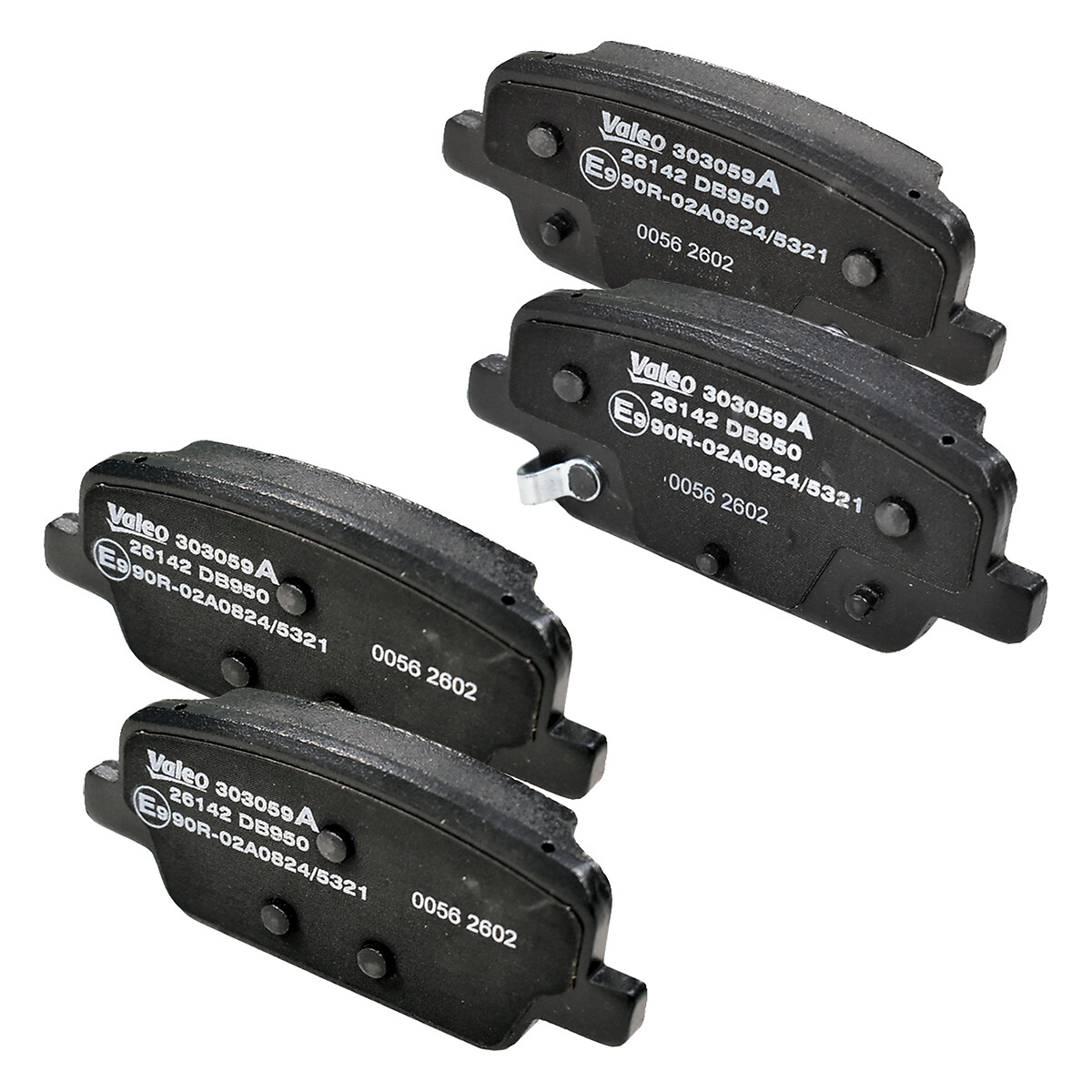 VALEO Bremseklodser 303059a bagaksel for HYUNDAI
