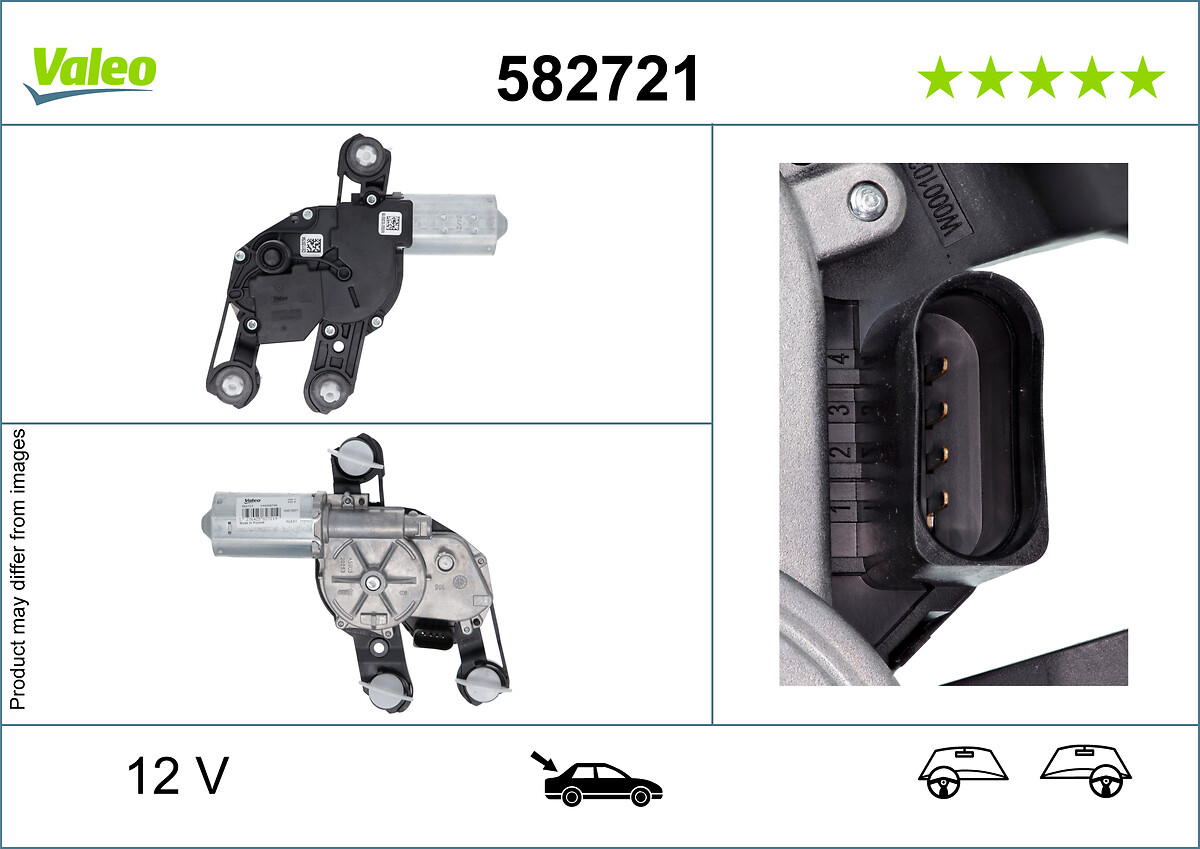 VALEO Viskermotor 582721 bag for VW