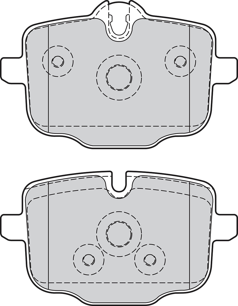 VALEO Bremseklodser 302137 bagaksel for BMW