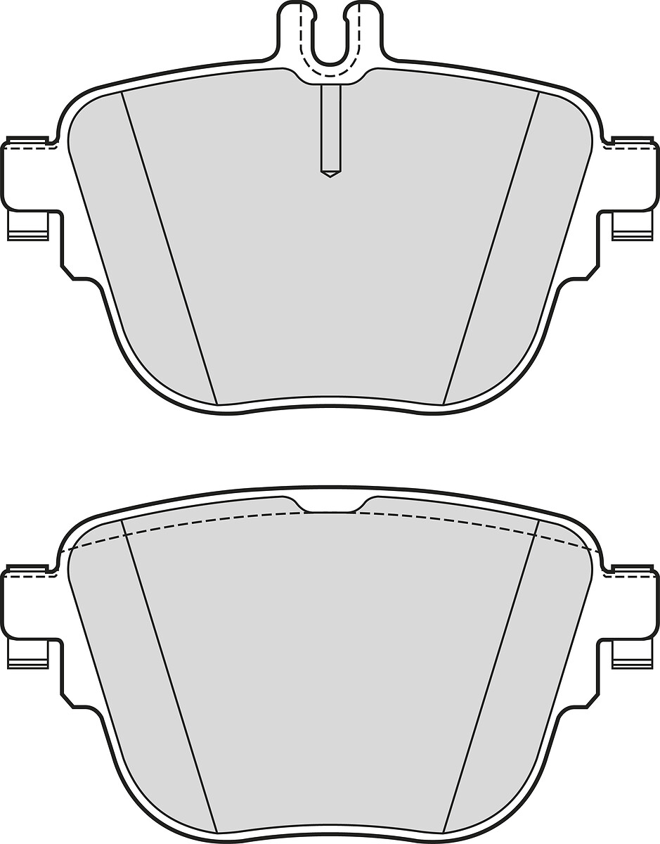 VALEO Bremseklodser 302308 bagaksel for MERCEDES-BENZ MERCEDES-BENZ (BBDC)