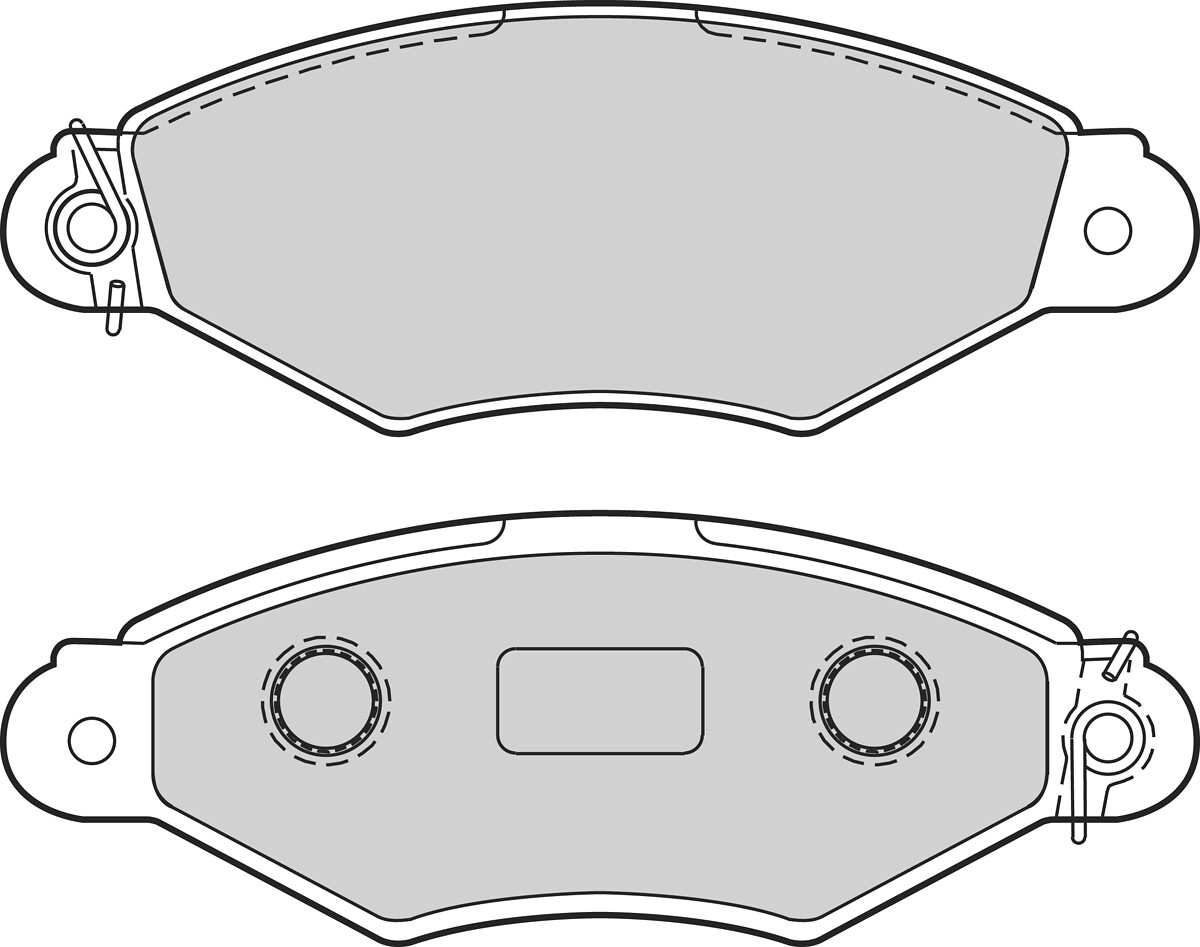 VALEO Bremseklodser 302674 foraksel for RENAULT