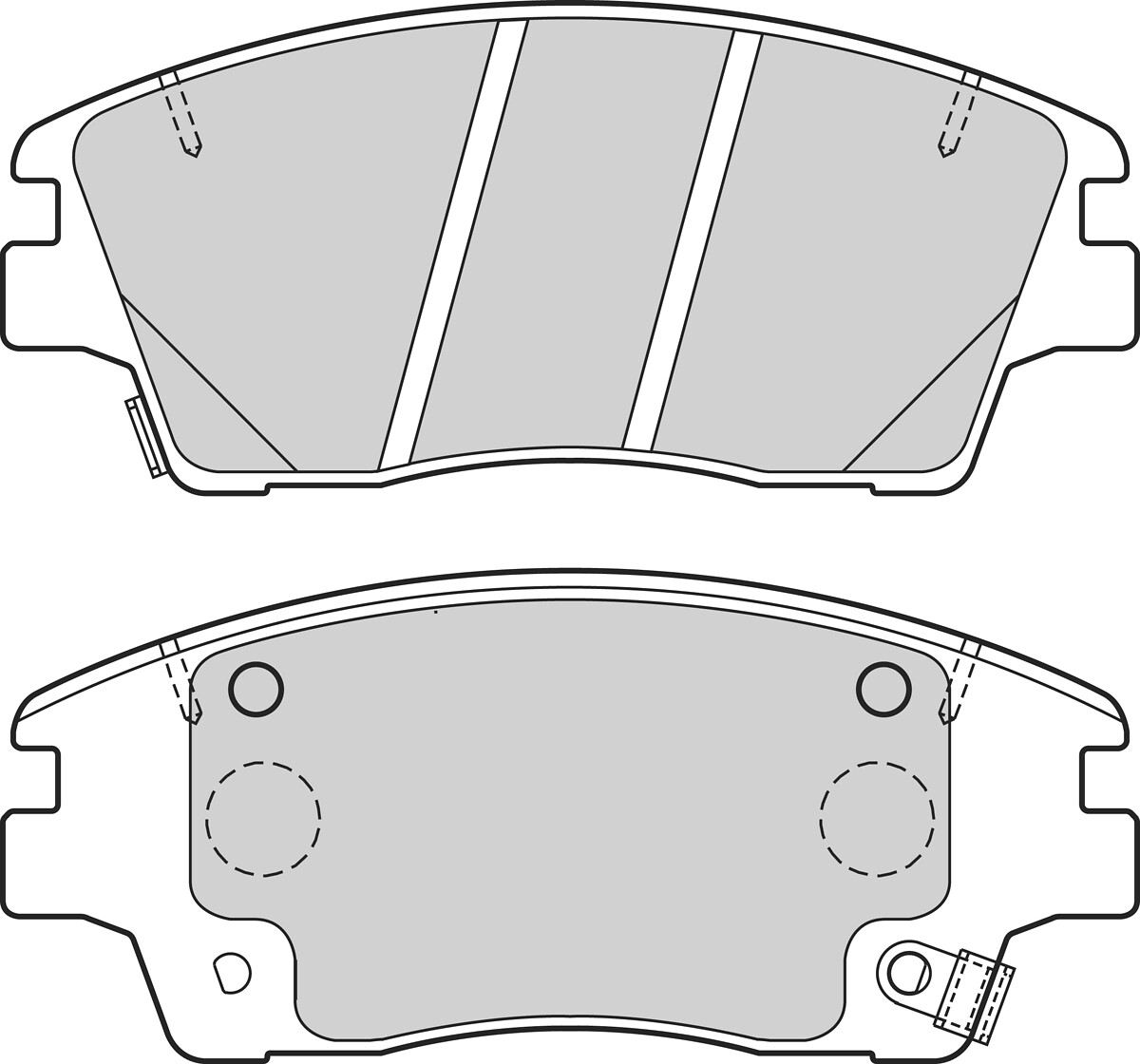 VALEO Bremseklodser 302701 foraksel for KIA HYUNDAI