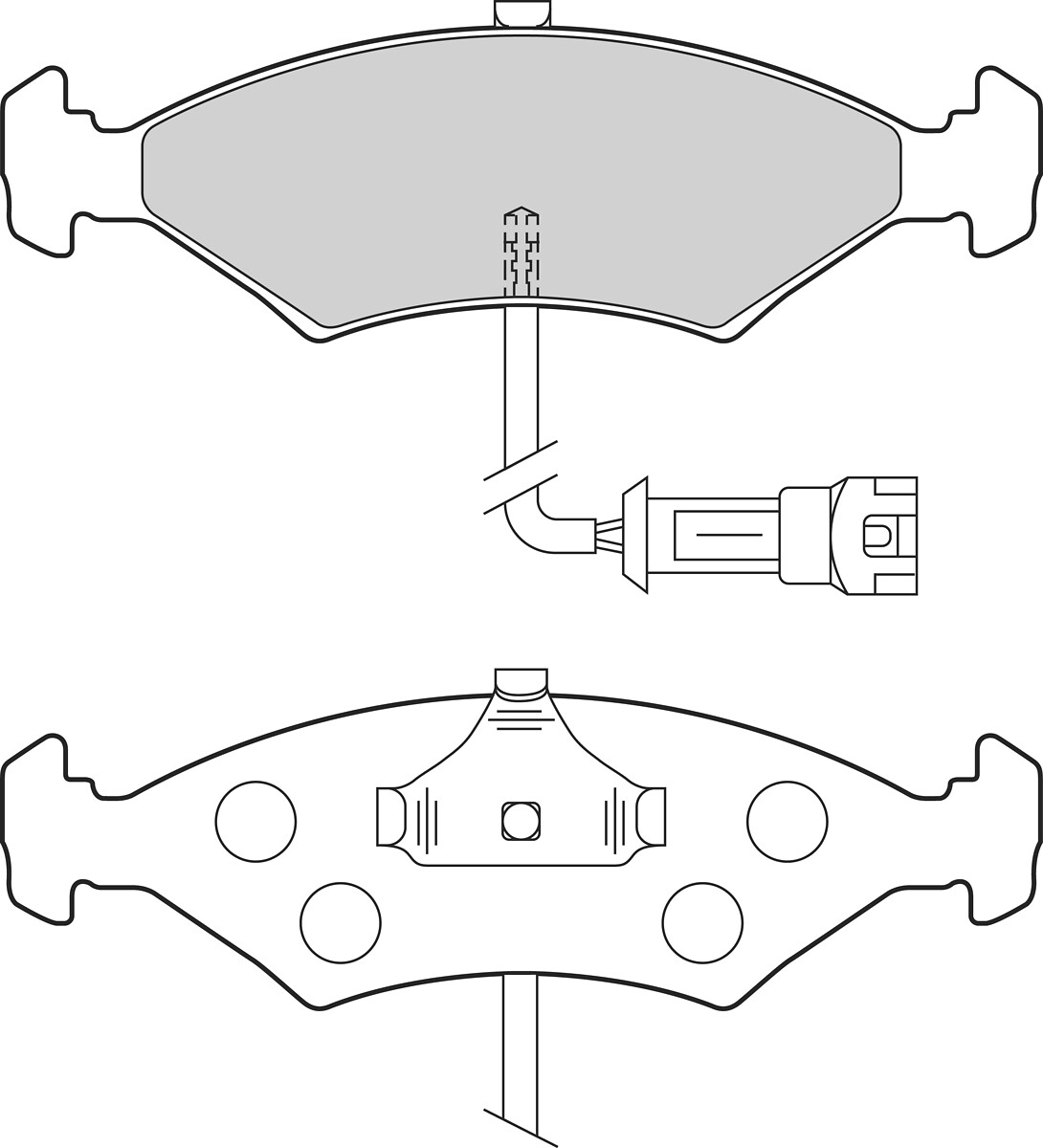 VALEO Bremseklodser 302721 foraksel for FORD