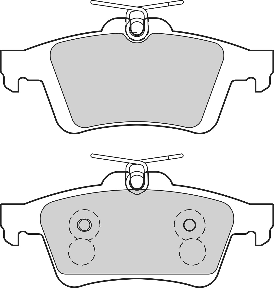 VALEO Bremseklodser 302760 bagaksel for FORD