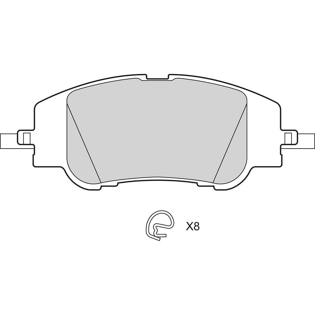 VALEO Bremseklodser 302775 foraksel for DS