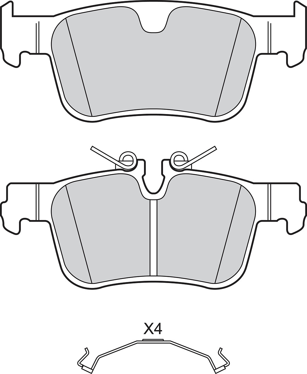 VALEO Bremseklodser 302777 bagaksel for VOLVO ASIA