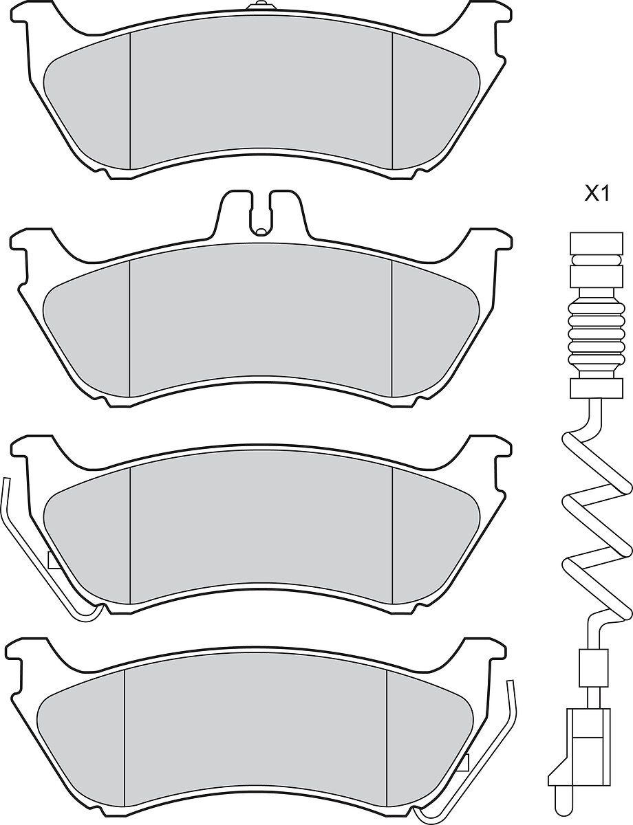 VALEO Bremseklodser 302820 bagaksel for MERCEDES-BENZ