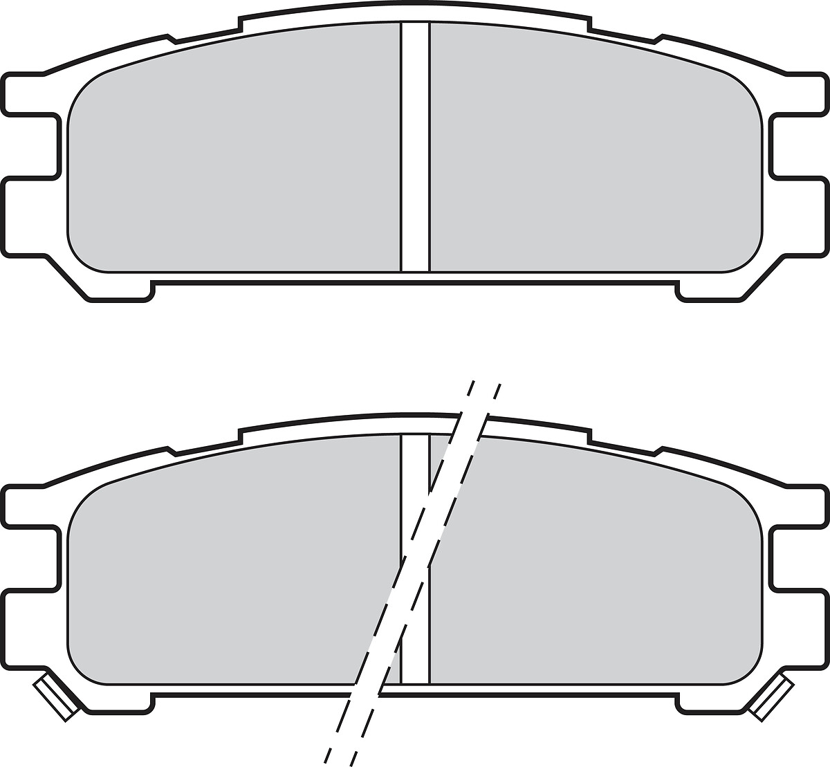 VALEO Bremseklodser 302853 bagaksel for SUBARU