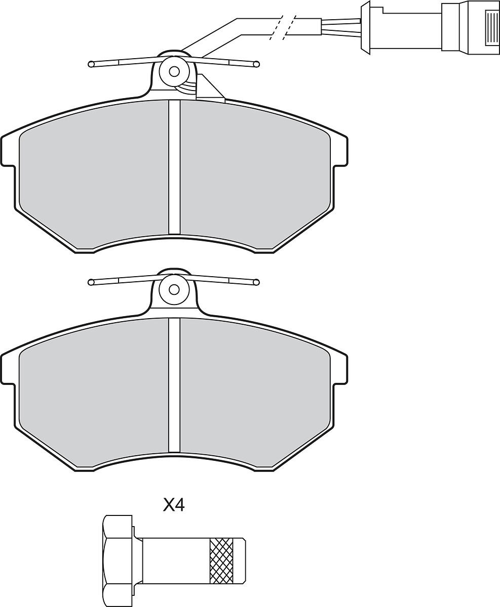 VALEO Bremseklodser 302855 foraksel for AUDI