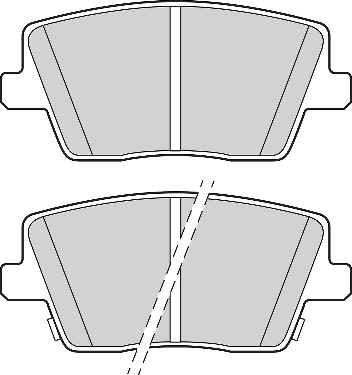 VALEO Bremseklodser 302865 bagaksel for HYUNDAI