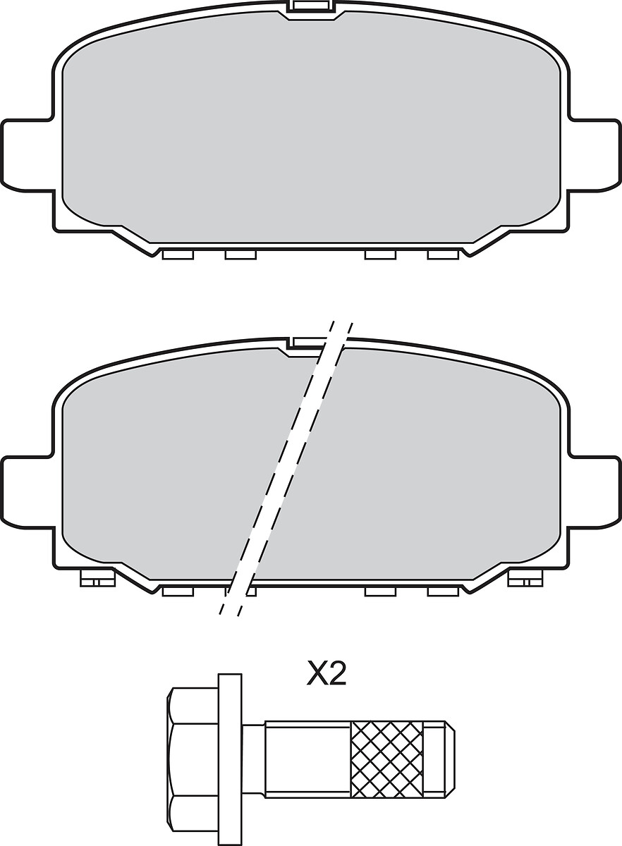 VALEO Bremseklodser 302880 bagaksel for JEEP