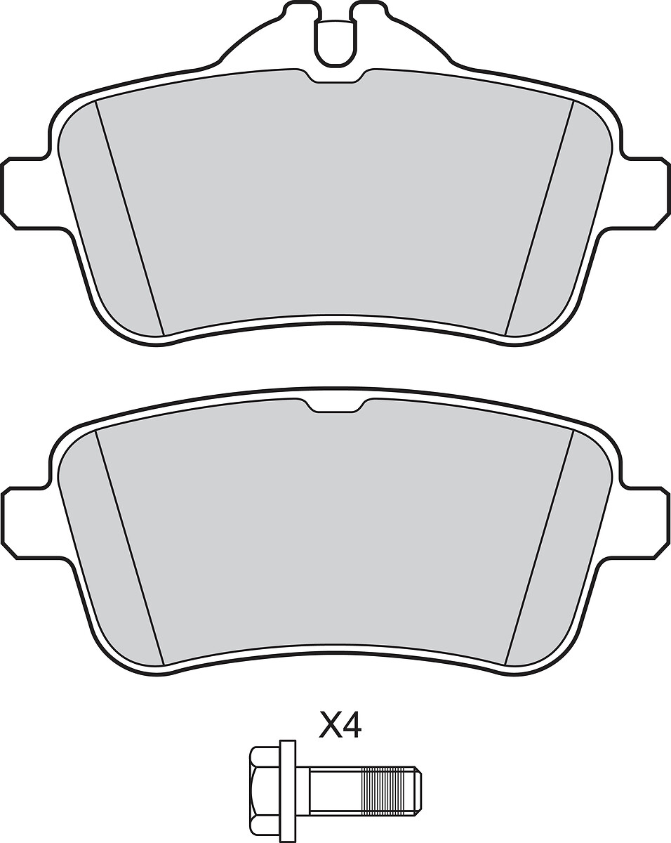 VALEO Bremseklodser 302915 bagaksel for MERCEDES-BENZ