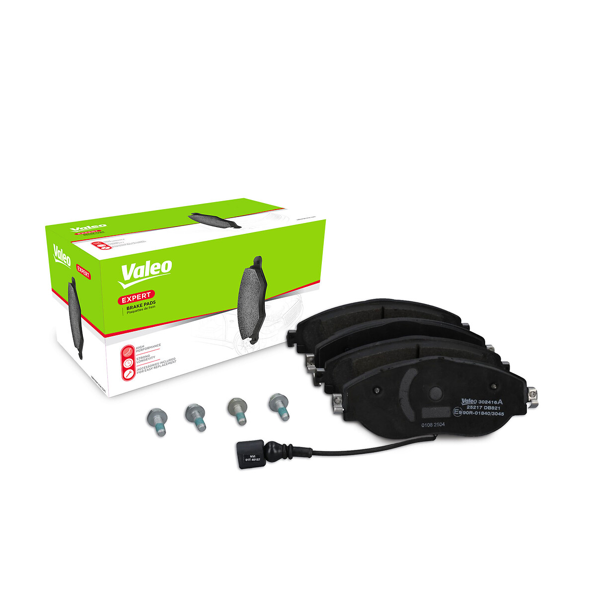 VALEO Bremseklodser 302416a foraksel for VW SKODA