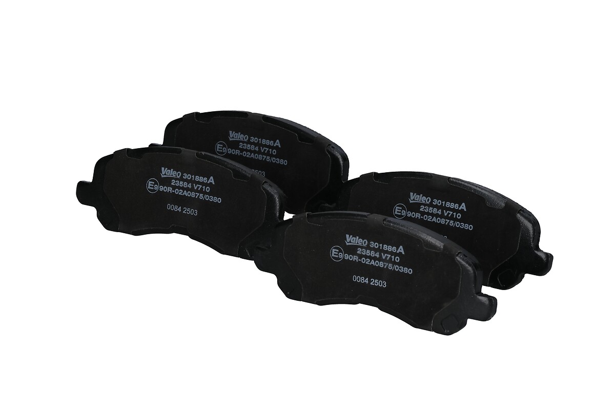 VALEO Bremseklodser 301886a foraksel for PEUGEOT CHRYSLER (BBDC) JEEP LANCIA MITSUBISHI PROTON MITSUBISHI (GAC)