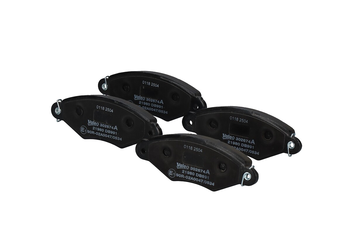 VALEO Bremseklodser 302674a foraksel for RENAULT