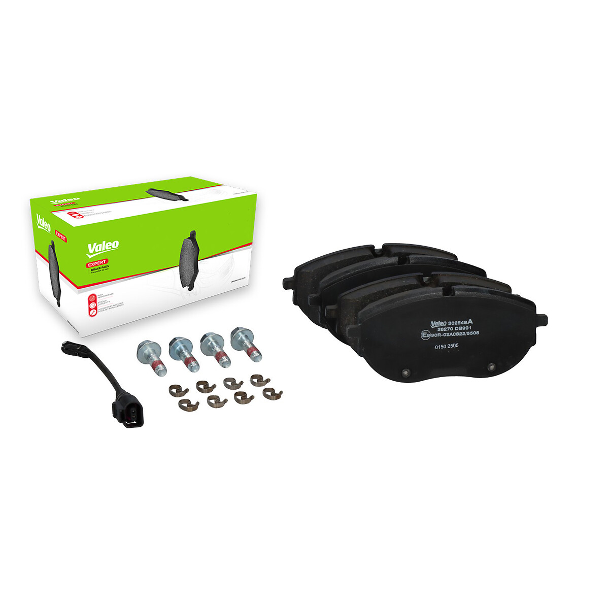 VALEO Bremseklodser 302548a foraksel for VW