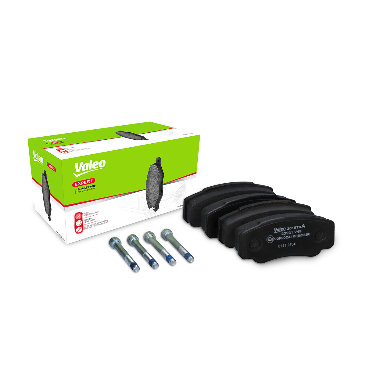 VALEO Bremseklodser 301570A bagaksel for PEUGEOT CITROËN FIAT