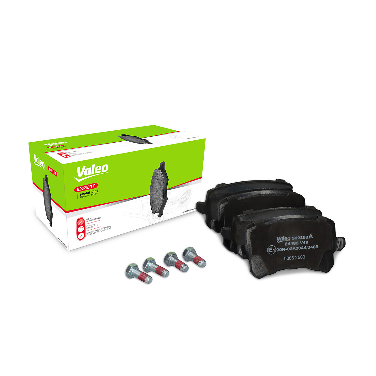 VALEO Bremseklodser 302258a bagaksel for VW VW (SVW)