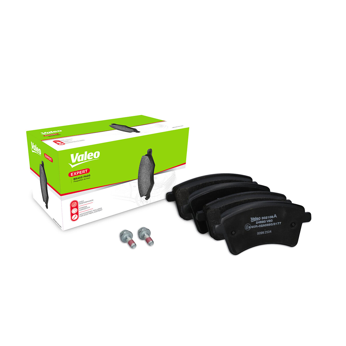 VALEO Bremseklodser 302108a foraksel for RENAULT