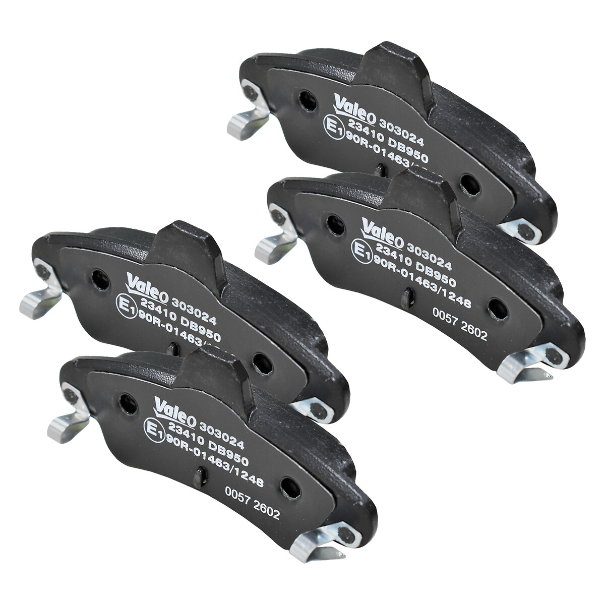 VALEO Bremseklodser 303024 bagaksel for FORD